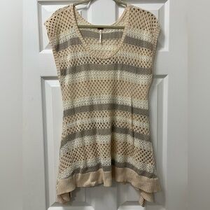 Free People Striped Tank Tunic Sweater